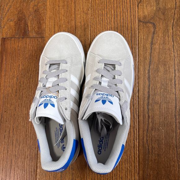 Adidas Campus Vulc Kids  Athletic Shoes Gray Blue Casual Sneakers size 6Y - Picture 3 of 6